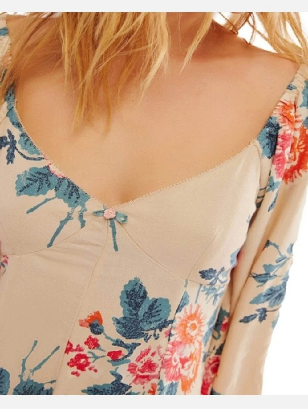 Free People Francesca Floral Mini Dress